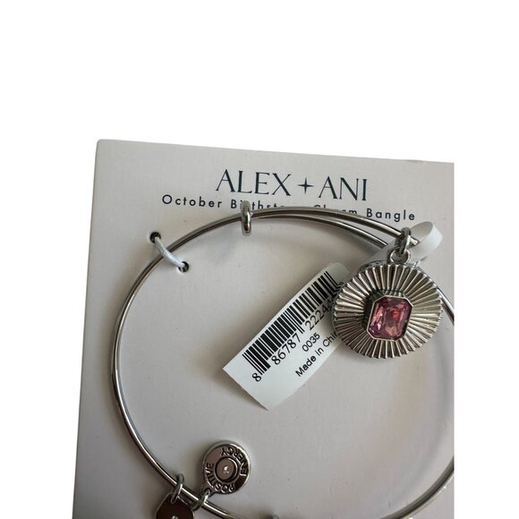 ALEX & ANI October Birthstone Bangle Bracelet NEW with tags - Picture 4 of 6